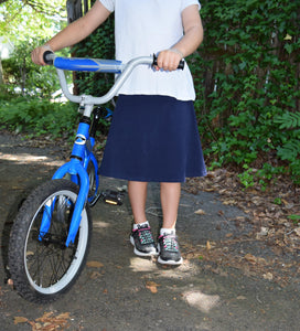 Navy Knee Length Skort